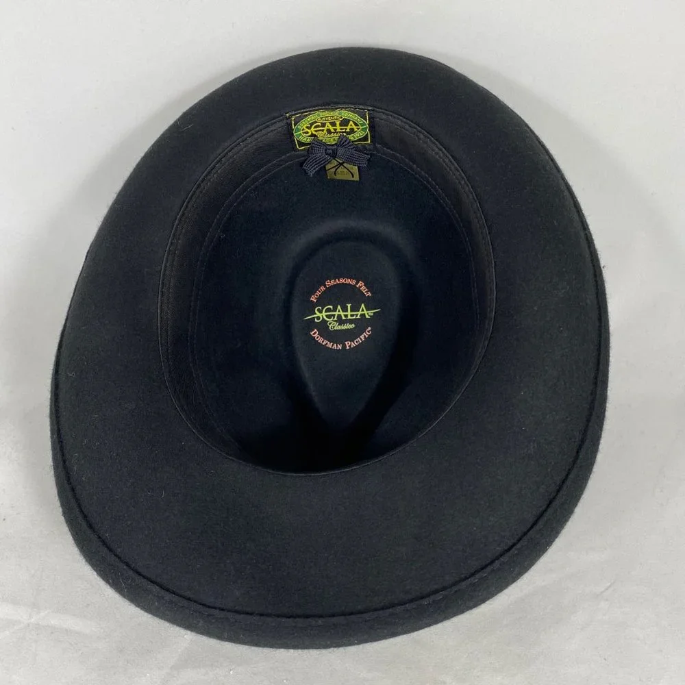 Scala Four Season Classico Crushable Pinch Front Fedora Hat - Picture 9 of 9
